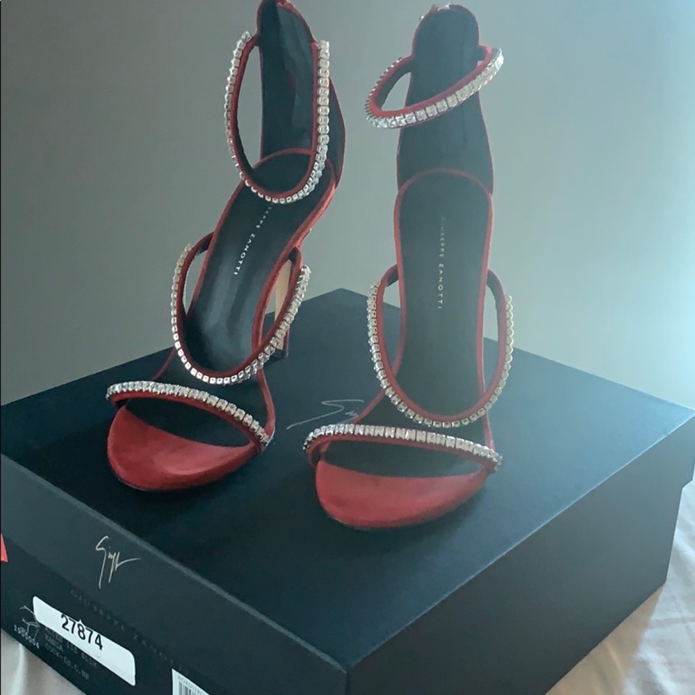 Red high heels Giuseppe Zanotti